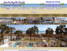 Tablet Screenshot of northmyrtlebeachrentalproperty.com